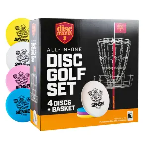 Basket with 4 disc golf discs Discmania Lite Pro