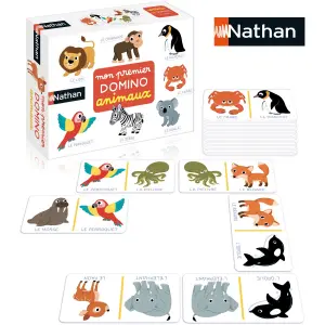 My first animal domino board game Diset image-1