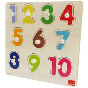 10-piece numeric wooden puzzle Diset Goula SPE image-2