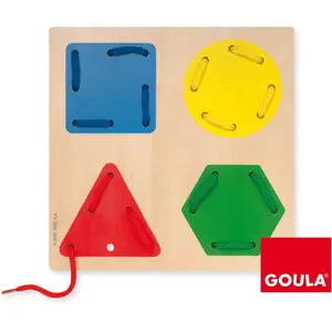 Educational games geometrical lacage wood goula Diset image-0