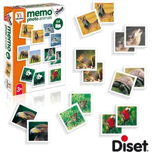 Educational games memo photo animals Diset Sa image-1
