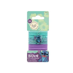 Hair elastics for women Disney Stitch (x15)
