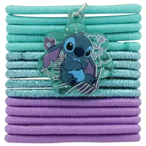 Hair elastics for women Disney Stitch (x15) image-1