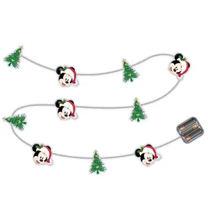 Lichterkette 10 led mit Batterien Disney Mickey Mouse