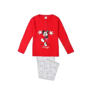 Girls' long-sleeve pyjamas Disney Mickey Hugs image-0