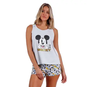 Pigiama estivo senza maniche da donna Disney Mickey image-0