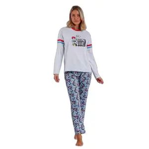Pijama de manga larga mujer Disney Hello Mickey image-0