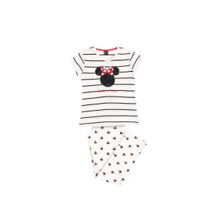 Langarm-Pyjama Mädchen Disney Minnie Sequins