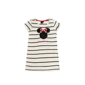 Girl t-shirt dress Disney Minnie Sequins image-0