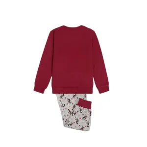 Girls' long-sleeve pyjamas Disney King Mickey image-1