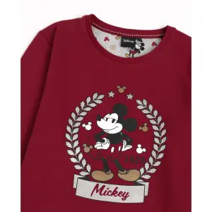 Girls' long-sleeve pyjamas Disney King Mickey image-3
