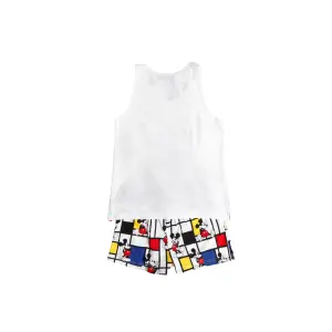 Pijama sem mangas para menina Disney Mickey Mondrian image-1