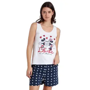 Pijama sem mangas mulher Disney Love is in the Air image-1