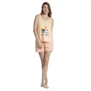 Pijama sem mangas mulher Disney Minnie Flower image-0