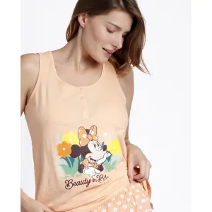 Pijama sem mangas mulher Disney Minnie Flower image-3