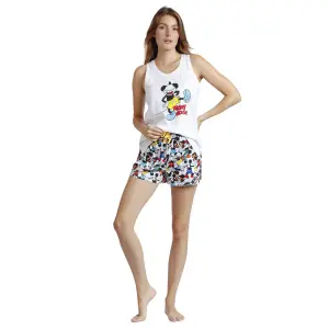 Pijama sem mangas mulher Disney Mickey Mondrian image-0