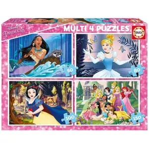 Puzzles multi 4 Disney Princess image-0