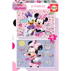 Set of 96 double jigsaw puzzles Disney Minnie image-0