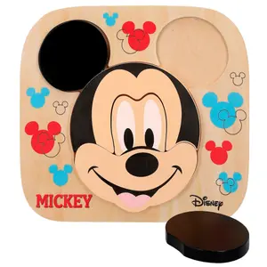 6-piece wooden lace puzzles Disney Mickey image-0