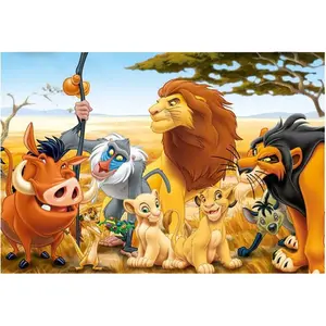 Puzzle 2 x 50 pieces wooden friends Disney image-1