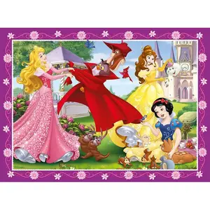 Puzzle of 4 x 1-12-16-20-24 pieces Disney Princess image-3