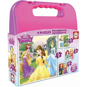 Case of 4 puzzles Disney Princess image-0