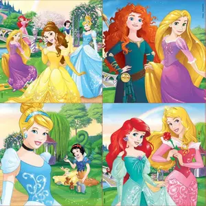 Case of 4 puzzles Disney Princess image-1