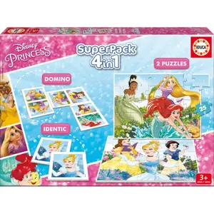 Set of 4 educational games Disney Princess image-0