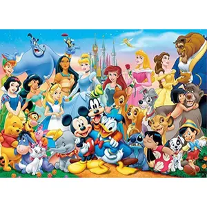 100 piece wooden puzzle Disney Mundo image-1