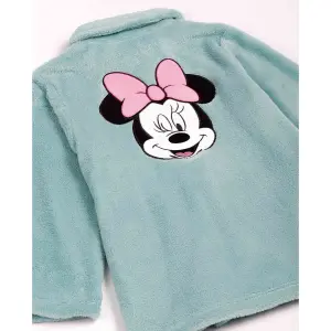 Warm long-sleeved dressing gown for girls Disney All Over Minnie image-2
