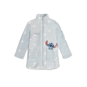 Warm long-sleeved dressing gown for girls Disney Ohana image-0