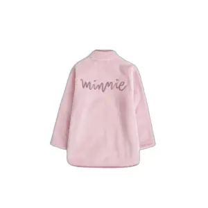 Warm long-sleeved dressing gown for girls Disney Minnie Chic image-1