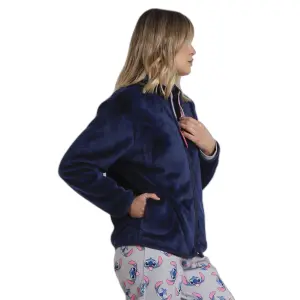 Bata caliente de mujer con mangas largas Disney Stitch Faces image-1