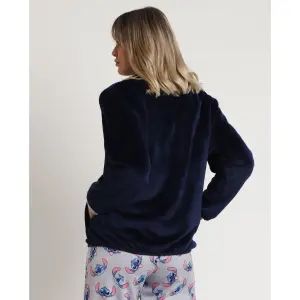 Bata caliente de mujer con mangas largas Disney Stitch Faces image-2