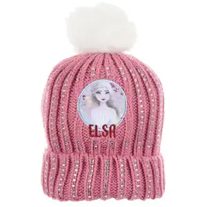 Children's wool and sequin pom-pom hat Disney image-0