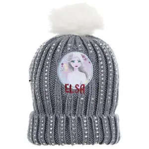 Children's wool and sequin pom-pom hat Disney image-1