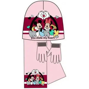 Ensemble bonnet, écharpe et gants en laine enfant Disney image-1