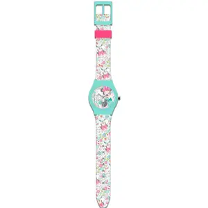Montre analogique fille dans une boite en métal Disney Minnie image-0