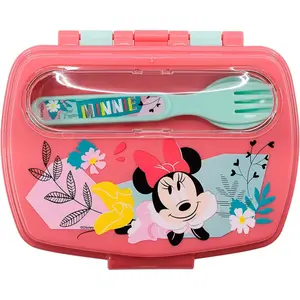 Sandwichbox mit Besteck Kind Disney Minnie image-1