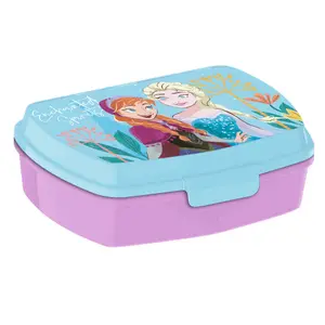 Caja de almacenamiento de alimentos + botella de aluminio Disney Frozen image-1
