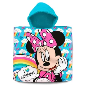 Girl's cotton poncho Disney Minnie image-0