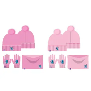 Ensemble Bonnet et gants fille Disney Stitch image-0