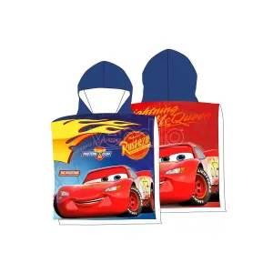 Girl's microfiber poncho Disney Cars image-0