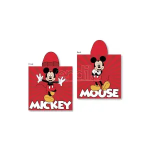 Girl's microfiber poncho Disney Mickey image-0