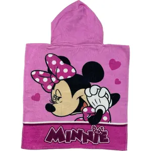Children's cotton poncho Disney Minnie image-1