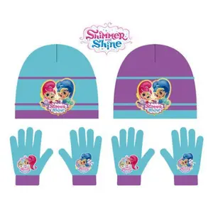 Baby wool hat and gloves Disney Shimmer Shine image-0