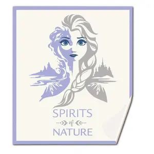 Velvet cover corail of superior quality Disney image-1