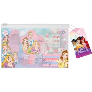 Princess mirror bag, comb and erasers Disney image-0