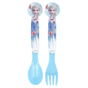 Polypropylene spoon and fork Disney image-0