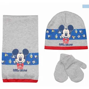 Children's hat + scarf + mittens set Disney image-0